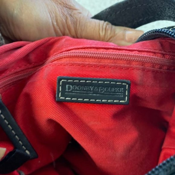 Vintage  Dooney and Bourke ALL LEATHER Bag in Black Made in USA - Picture 4 of 7